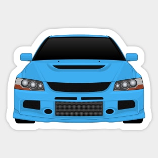 Evo IX light-blue Sticker